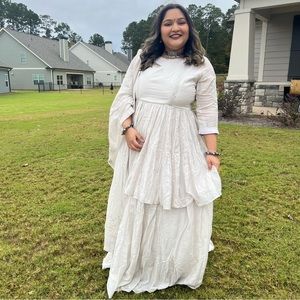 3 piece gharara set with amazing beed work duppata